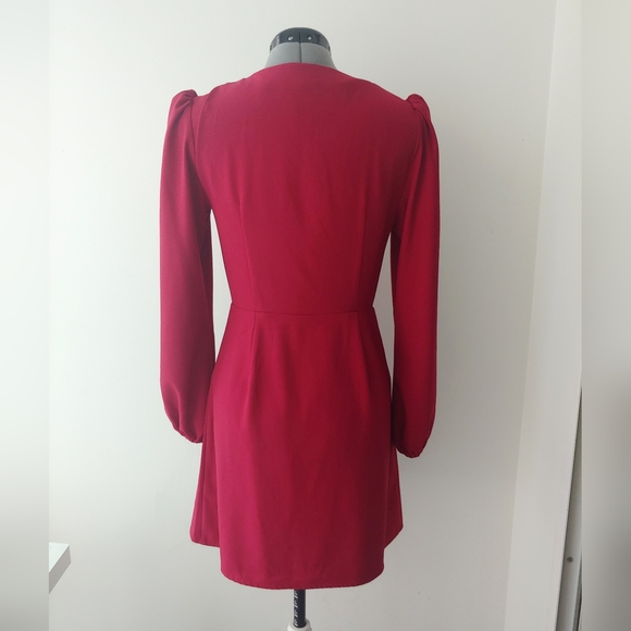 Fifth Label Raspberry wrap mini dress - Picture 6 of 11
